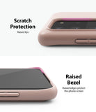 Galaxy S20 Ultra Case | Air-S - Close-up of pink phone case showing raised edges protecting the camera lens and screen.