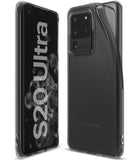 Galaxy S20 Ultra Case | Air - Transparent protective case shown on front and back of a Galaxy S20 Ultra smartphone.