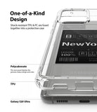Galaxy S20 Ultra Case | Fusion Design - Clear phone case showing TPU and polycarbonate layers on a Galaxy S20 Ultra.