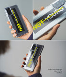 Galaxy S20 Plus Case | Fusion Design - Clear phone case with a black stripe and yellow text reading NOT YOURS.