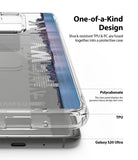 Galaxy S20 Ultra Case | Fusion Design - Clear protective case with New York skyline graphic on a Galaxy S20 Ultra phone.
