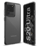 Galaxy S20 Ultra Case | Fusion - Clear protective phone case shown from front and back angles on a Galaxy S20 Ultra.
