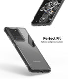 Galaxy S20 Ultra Case | Fusion - Clear protective case on a Galaxy S20 Ultra showing precise camera and port cutouts.