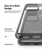 Galaxy S20 Ultra Case | Fusion - Clear protective case showing TPU and polycarbonate layers on a Galaxy S20 Ultra.
