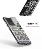 Galaxy S20 Ultra Case | Fusion Design - Clear phone case with precise cutouts shown from front and back angles.