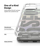 Galaxy S20 Ultra Case | Fusion Design - Clear protective phone case showing TPU bumper and polycarbonate back panel.