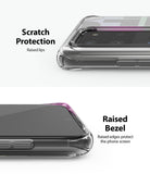 Galaxy S20 Ultra Case | Fusion Design - Clear phone case showing raised lips and bezels for screen and camera protection.