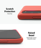 Galaxy S20 Case | Air-S - Red phone case showing raised lips around the camera and screen for scratch protection.