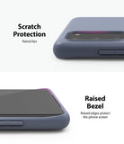 Galaxy S20 Case | Air-S - Close-ups showing raised lips around the camera and screen for scratch protection.