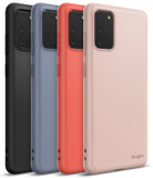 Galaxy S20 Plus Case | Air-S - Four Galaxy S20 Plus phone cases in black, blue, red, and pink lined up against a white background.
