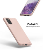 Galaxy S20 Plus Case | Air-S - Pink phone case showing precise cutouts for ports and buttons on a Galaxy S20 Plus.