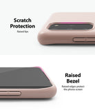 Galaxy S20 Plus Case | Air-S - Pink phone case showing raised lips around the camera and screen for scratch protection.