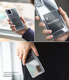 Galaxy S20 Plus Case | Fusion Design - Clear phone case featuring a New York travel-themed label graphic on the back.