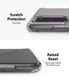Galaxy S20 Plus Case | Fusion Design - Clear phone case showing raised lips for camera and screen protection.