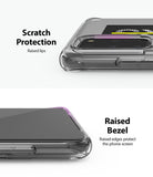 Galaxy S20 Plus Case | Fusion Design - Clear phone case showing raised lips for camera and screen scratch protection.