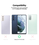 Galaxy S21 FE Case | Fusion - Compatibility chart showing Galaxy S21 FE 5G is the only model supported among three phones.