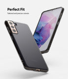 Galaxy S21 Plus Case | Air - A translucent black phone case shown from front and back angles with precise camera cutouts.
