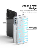 Galaxy S21 Plus Case | Fusion Design - Clear phone case with printed graphics and shock-resistant TPU and PC materials.