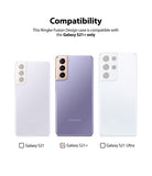 Galaxy S21 Plus Case | Fusion Design - Compatibility chart showing Galaxy S21, S21+, and S21 Ultra with a check on S21+.