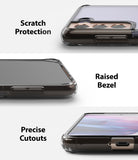 Galaxy S21 Plus Case | Fusion - Close-ups showing camera protection, raised screen bezels, and precise port cutouts.
