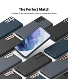 Galaxy S21 Plus Case | Onyx - Multiple Galaxy S21 Plus phones in Onyx cases arranged around a central phone display.