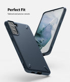 Galaxy S21 Plus Case | Onyx - Matte navy phone case showing precise camera and port cutouts against a white background.