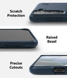 Galaxy S21 Plus Case | Onyx - Close-ups showing camera protection, raised screen bezels, and precise port cutouts.