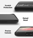 Galaxy S21 Ultra Case | Air-S - Three close-up views showing camera protection, raised screen bezels, and precise port cutouts.