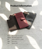 Galaxy S21 Case | Folio Signature+ - Burgundy and black leather wallet cases with card slots and snap closures.