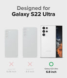 Galaxy S22 Ultra Case | Onyx - Comparison chart showing the 6.8-inch Galaxy S22 Ultra is the only compatible model.