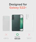 Galaxy S22 Plus Case | Fusion Design - Comparison chart showing Galaxy S22+ is the correct fit among S22 and S22 Ultra.