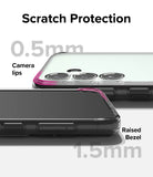 Galaxy S23 FE Case | Fusion - Phone case showing 0.5mm camera lips and 1.5mm raised screen bezel for scratch protection.