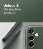 Galaxy S23 FE Case | Onyx - Dark green phone case with textured finish, side grip details, and triple camera cutout.