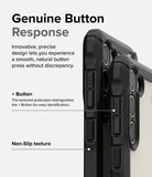 Galaxy S23 Plus Case | Fusion-X - Close-up of phone case buttons highlighting textured plus button and non-slip grip.
