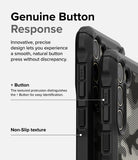 Galaxy S23 Plus Case | Fusion-X - Close-up of phone case buttons with textured plus button and non-slip grip details.