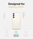 Galaxy S23 Plus Case | Fusion - Comparison chart showing Galaxy S23+ is the correct fit among S23, S23+, and S23 Ultra.