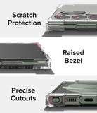 Galaxy S23 Ultra Case | Fusion Bumper - Close-ups showing scratch protection, raised screen bezels, and precise port cutouts.