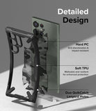 Galaxy S23 Ultra Case | Fusion-X - Exploded view of a phone case highlighting hard PC, soft TPU, and lanyard holes.