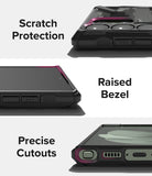 Galaxy S23 Ultra Case | Fusion-X - Close-ups showing camera protection, raised screen bezels, and precise port cutouts.