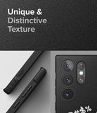 Galaxy S23 Ultra Case | Onyx Design - Black phone case with a textured, matte finish and detailed camera lens cutouts.