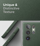 Galaxy S23 Ultra Case | Onyx - Green textured phone case showing side buttons and rear camera layout.