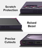 Galaxy S23 Ultra Case | Onyx - Close-ups showing scratch protection, raised screen bezels, and precise port cutouts.