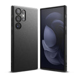 Galaxy S23 Ultra Case | Onyx - Matte black textured phone case shown from front and back angles on a white background.
