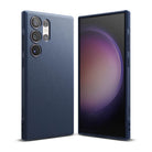 Galaxy S23 Ultra Case | Onyx - Navy blue textured phone case shown from the back and front on a white background.