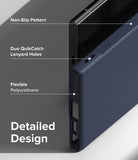 Galaxy S23 Ultra Case | Onyx - Close-up of phone case features including non-slip pattern, lanyard holes, and flexible material.