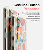 Galaxy S23 Case | Fusion Design - Two clear floral phone cases stacked, highlighting precise side buttons and camera rings.