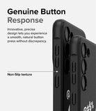 Galaxy S23 Case | Onyx Design - Close-up of black phone case with textured grip and tactile buttons against a white background.