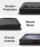 Galaxy S23 Plus Case | Onyx - Close-up views highlighting scratch protection, raised screen bezels, and precise port cutouts.