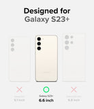 Galaxy S23 Plus Case | Onyx - Comparison chart showing Galaxy S23+ is the correct fit among S23, S23+, and S23 Ultra.