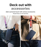 Galaxy S23 Plus Case | Onyx - Two people wearing Onyx phone cases with colorful neck and wrist straps attached.